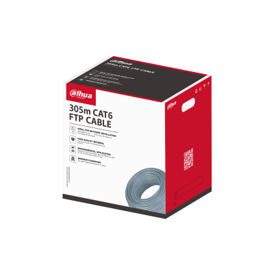 Bobina Dahua PFM920I-6F-C - Cat6 - FTP - 305m - Gris - DH-PFM920I-6F-C