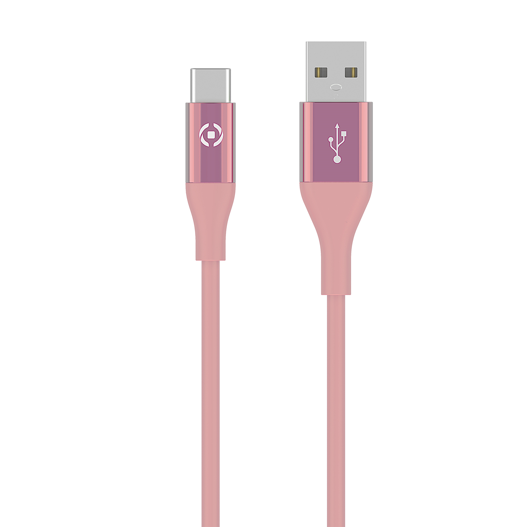 Resim Celly USBTYPECCOLORPK USB Kablo, USB 2.0, USB-A - USB-C, 1m, Pembe