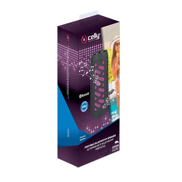 Celly Festivalsp Stereo portable speaker Black, Pink 4 W image 7