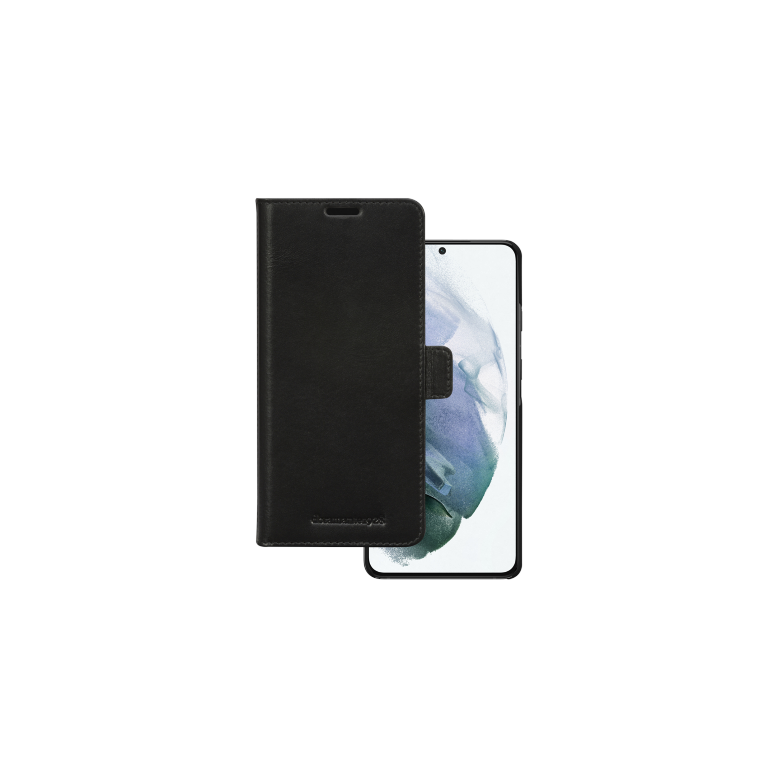 dbramante1928 Lynge - Flip cover for mobile phone - full-grain leather - black - for Samsung Galaxy S21+ 5G