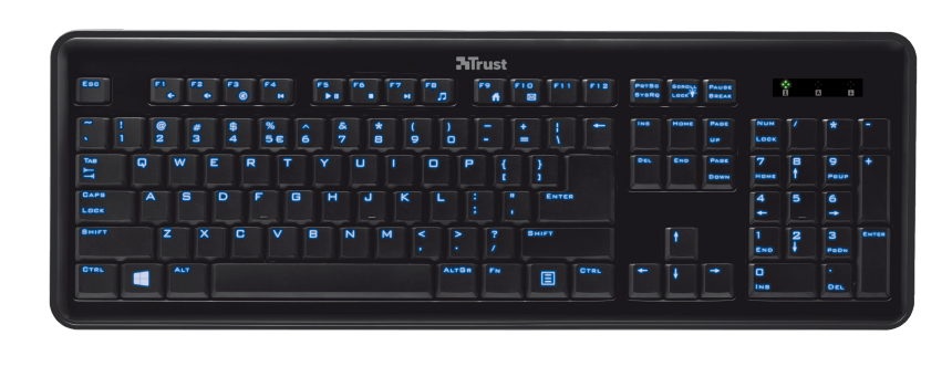 Trust 17379 keyboard Universal USB Turkish Black – image 3