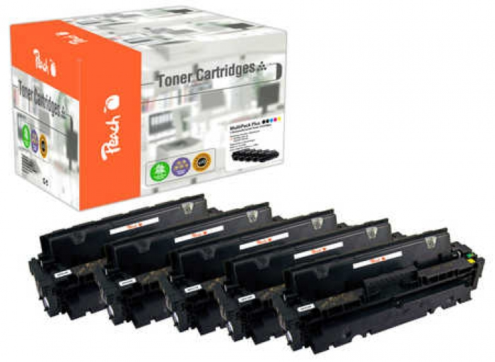 Peach 112082 toner cartridge 5 pc(s) Compatible Black, Cyan, Magenta, Yellow