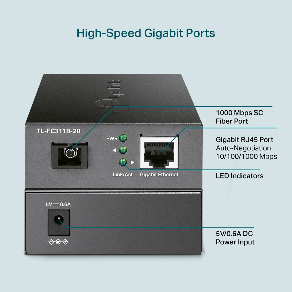 TP-Link Gigabit WDM Media Converter – image 5