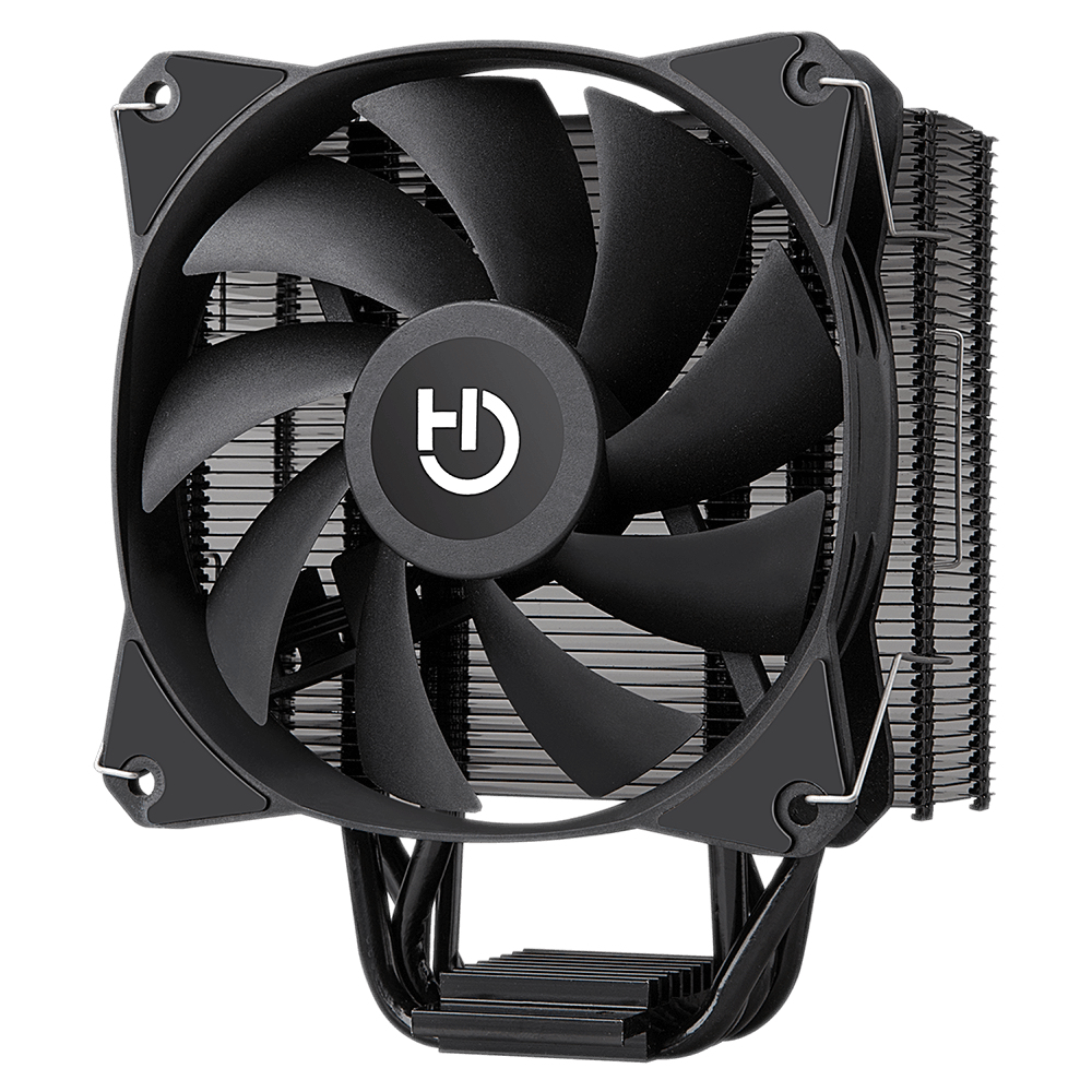 Hiditec C12 PWM Processor Cooler 12 cm Black image 1