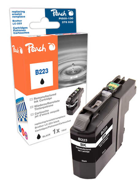 Peach PI500-130 ink cartridge 1 pc(s) Compatible Standard Yield Black