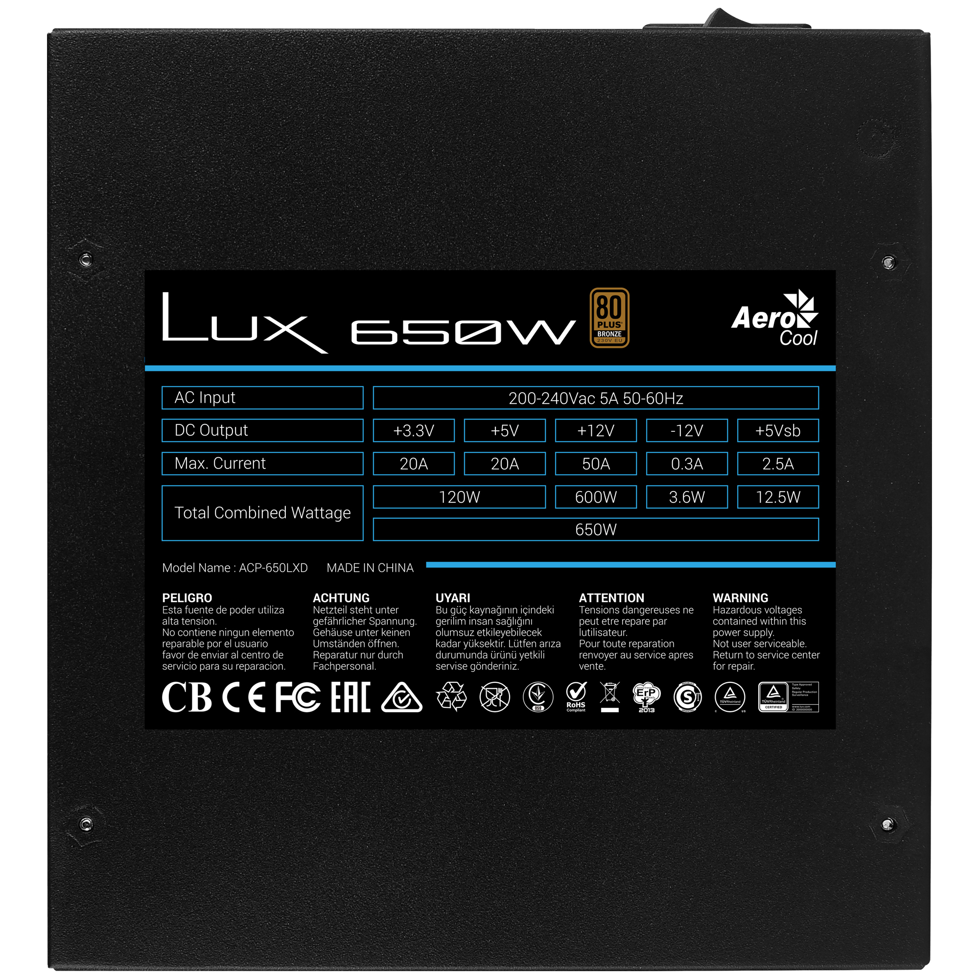 Aerocool LUX 650W – image 4