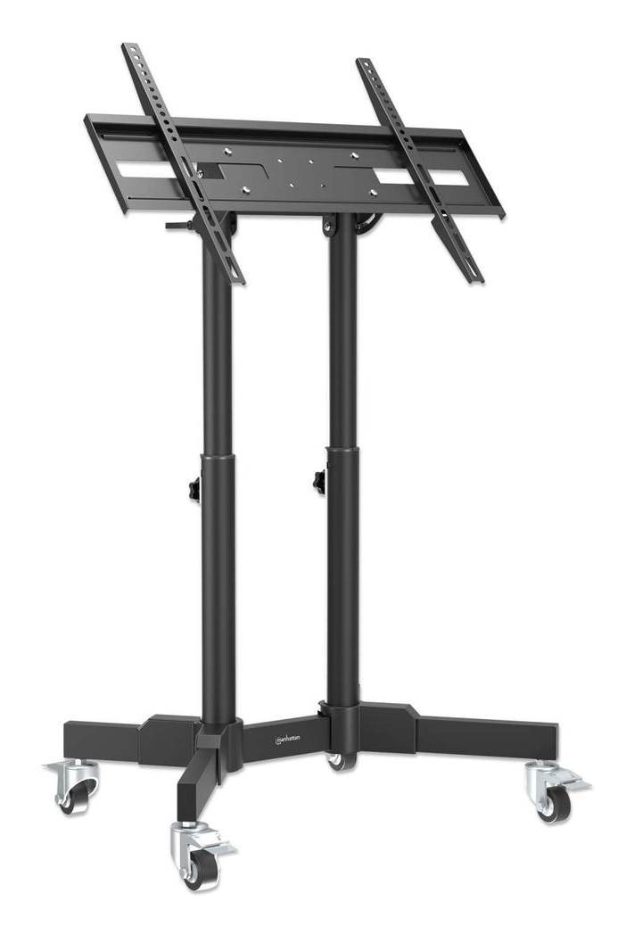 Manhattan Holds One 23" to 70" TV up to 40 kg (88 lbs.), +45° Tilt, Low Height Ideal for Stages and Presenter Notes, Black – image 3