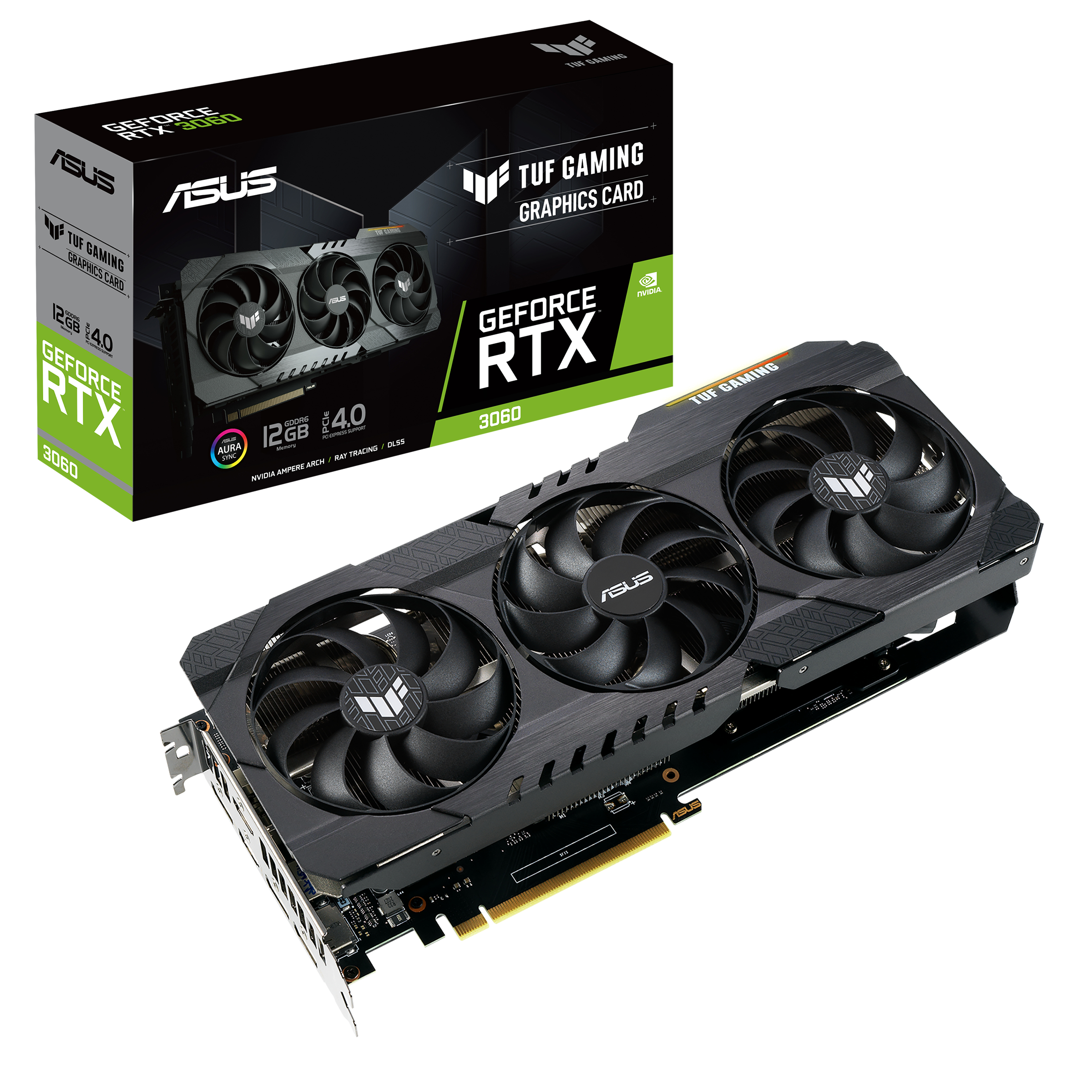 ASUS TUF Gaming TUF-RTX3060-12G-GAMING NVIDIA GeForce RTX 3060 12 GB GDDR6
