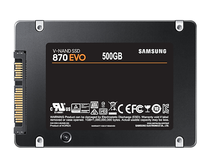 Samsung 870 EVO 500 GB 2.5″ Serial ATA III V-NAND MLC image 2