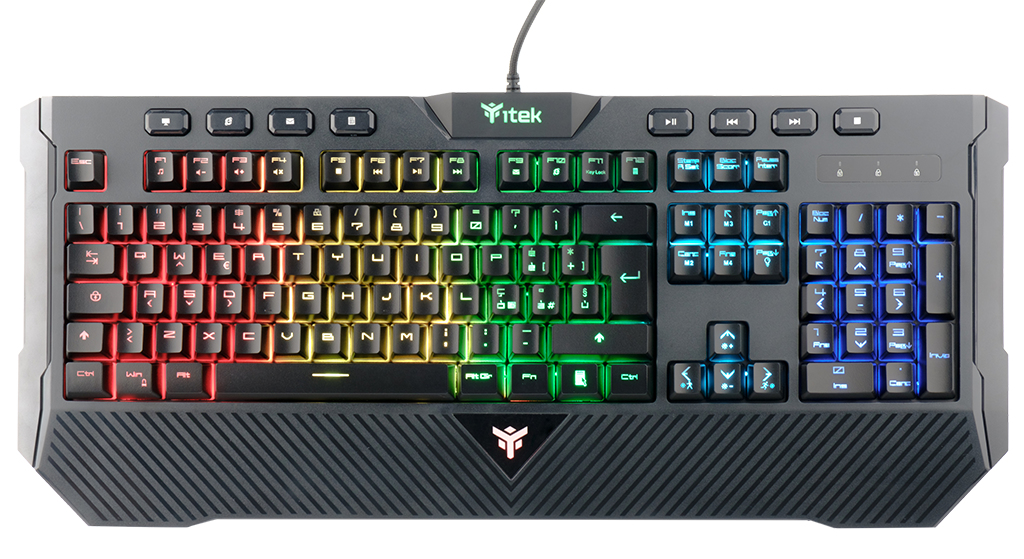 ITEK Q11 TASTIERA GAMING MEMBRANA RGB MULTIMEDIALE USB