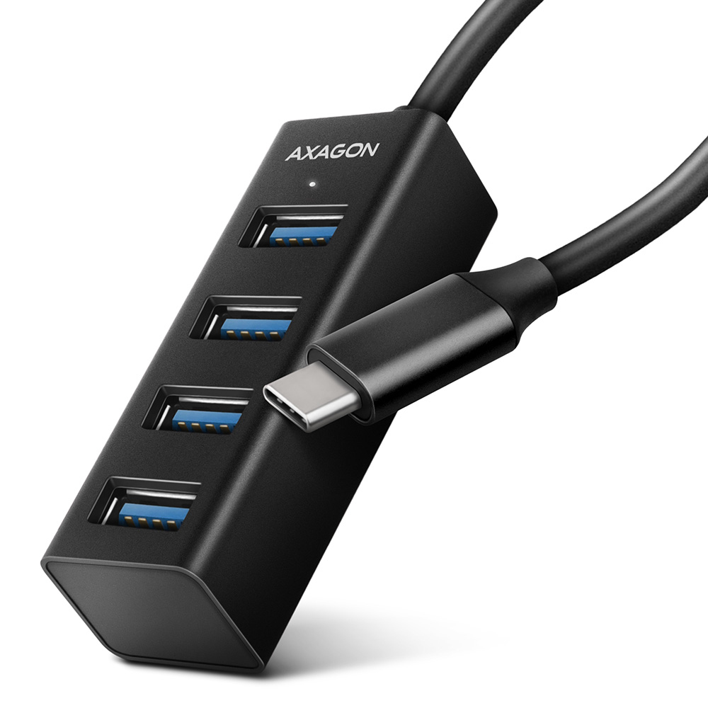 Axagon HUE-M1C 4x USB 3.2 Gen 1 MINI hub, metal – image 1