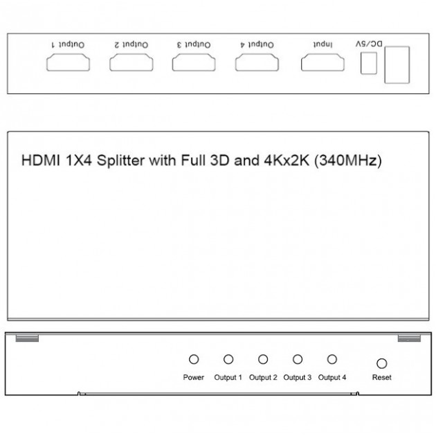 Techly IDATA HDMI-4SPU – image 5