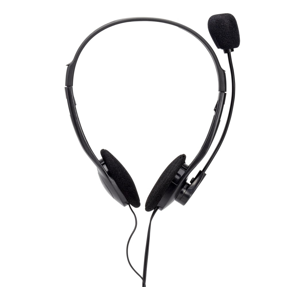 Techly SB-HP3TY headphones/headset Wired Head-band Office/Call center Black