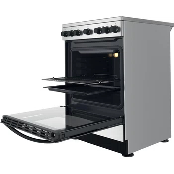 Indesit IS67V5PHX/E Freestanding cooker Electric Halogen Black, Stainless steel – image 5