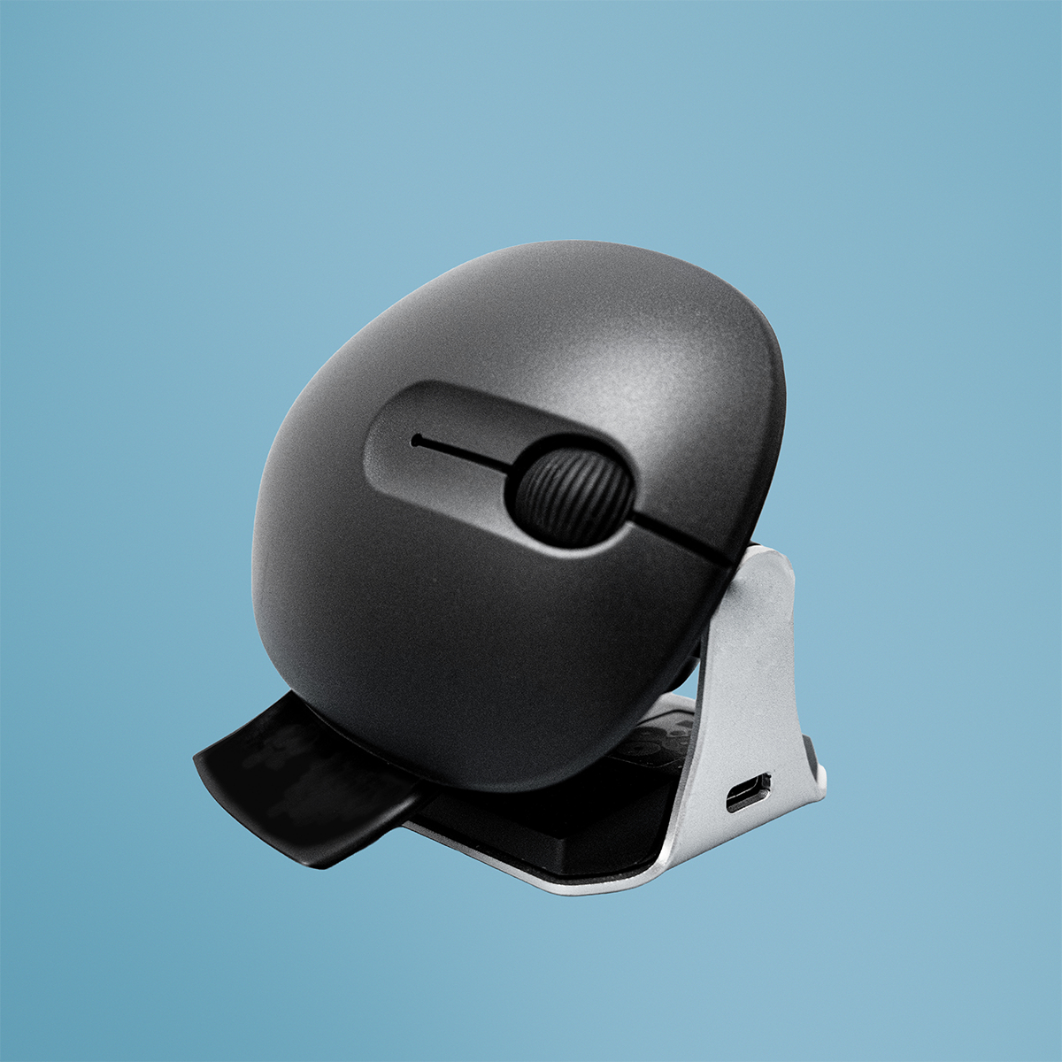 R-Go Tools RGOWABMWLBL mouse Universal Ambidextrous RF Wireless + Bluetooth + USB Type-C Optical 800 DPI