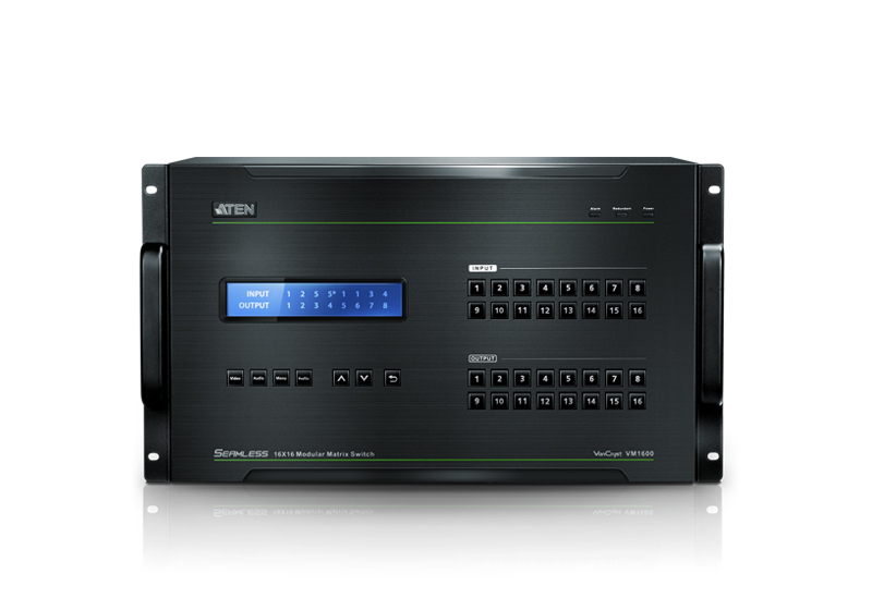 ATEN VM1600-AT-G matrix switcher Modular AV matrix switchers Built-in display – image 3