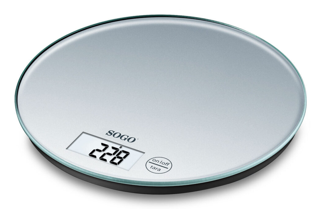 BAC-SS-3966 kitchen scale Silver Countertop Round Electronic kitchen scale