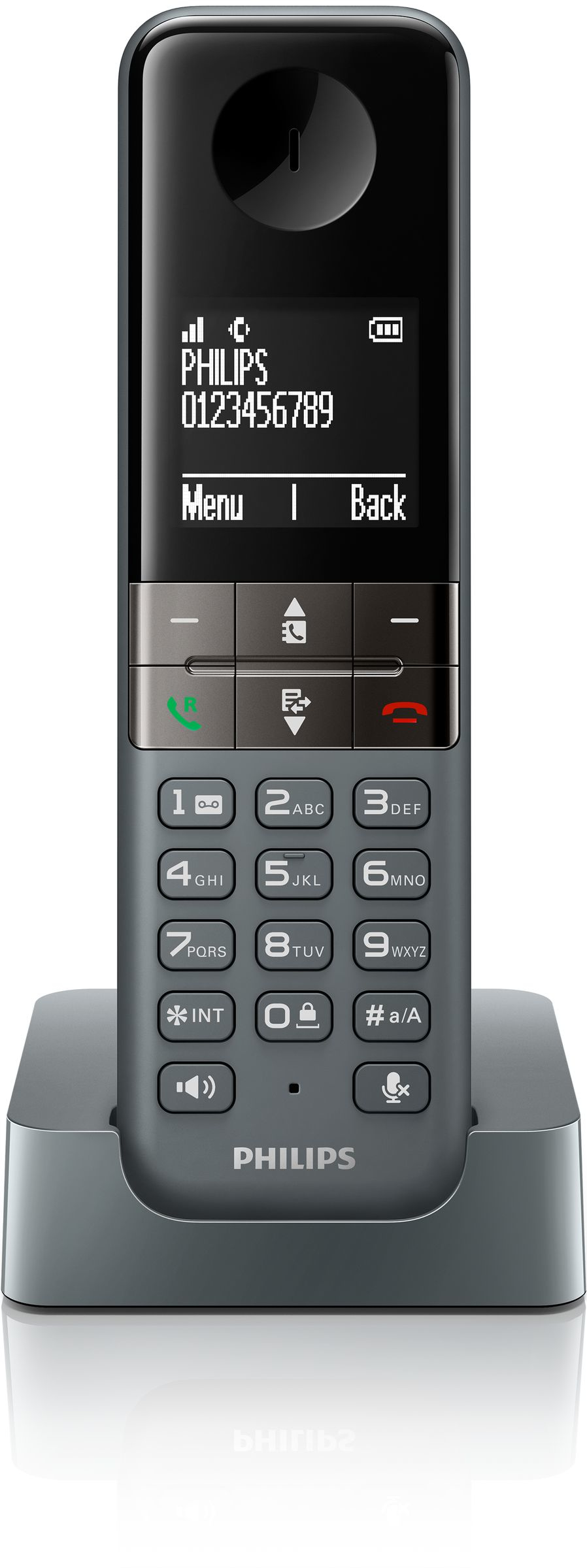 Philips D4501DG/38 telephone DECT telephone Caller ID Black, Grey – image 2