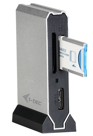 i-tec U3CRMETAL card reader USB 3.2 Gen 1 (3.1 Gen 1) Black, Silver – image 3