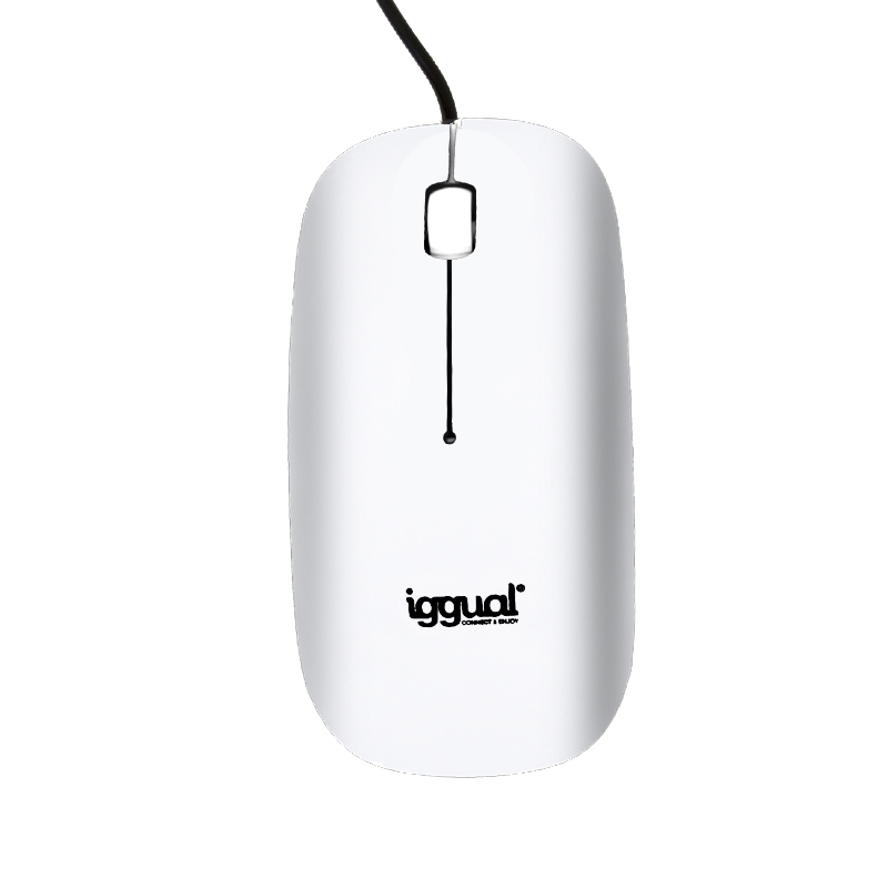 iggual Slim-1 mouse Office Ambidextrous USB Type-A Optical 1000 DPI – image 2