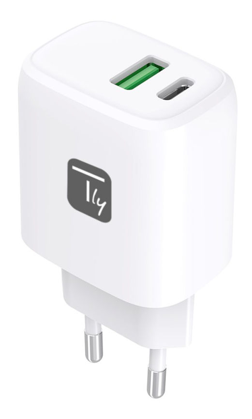 Techly IPW-USB-20WAC mobile device charger Universal White AC Fast charging Indoor – image 2