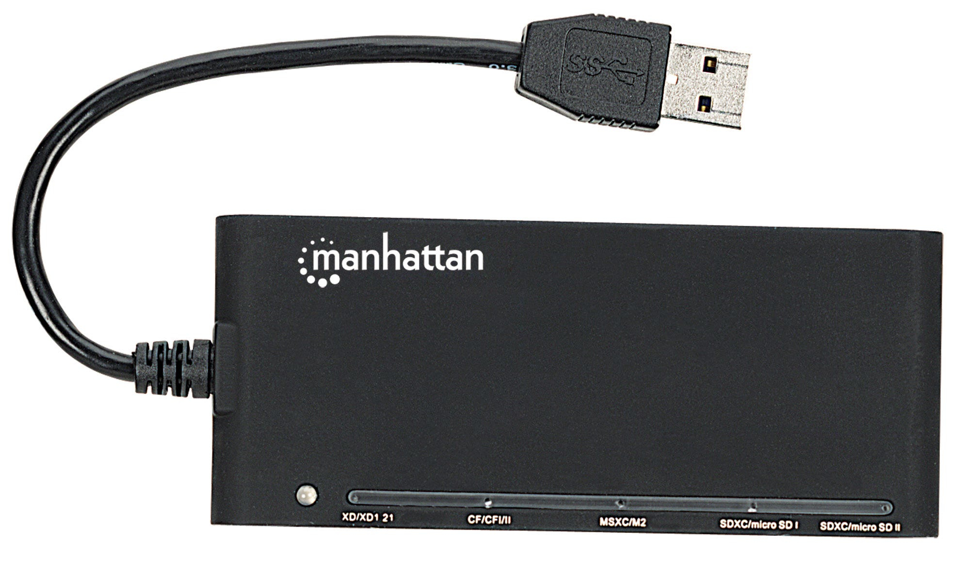 Manhattan USB-A Multi-Card Reader/Writer, 5 Gbps (USB 3.2 Gen1 aka USB 3.0), 62-in-1, SuperSpeed USB, Windows or Mac, Black, Three Year Warranty, Blister – image 3