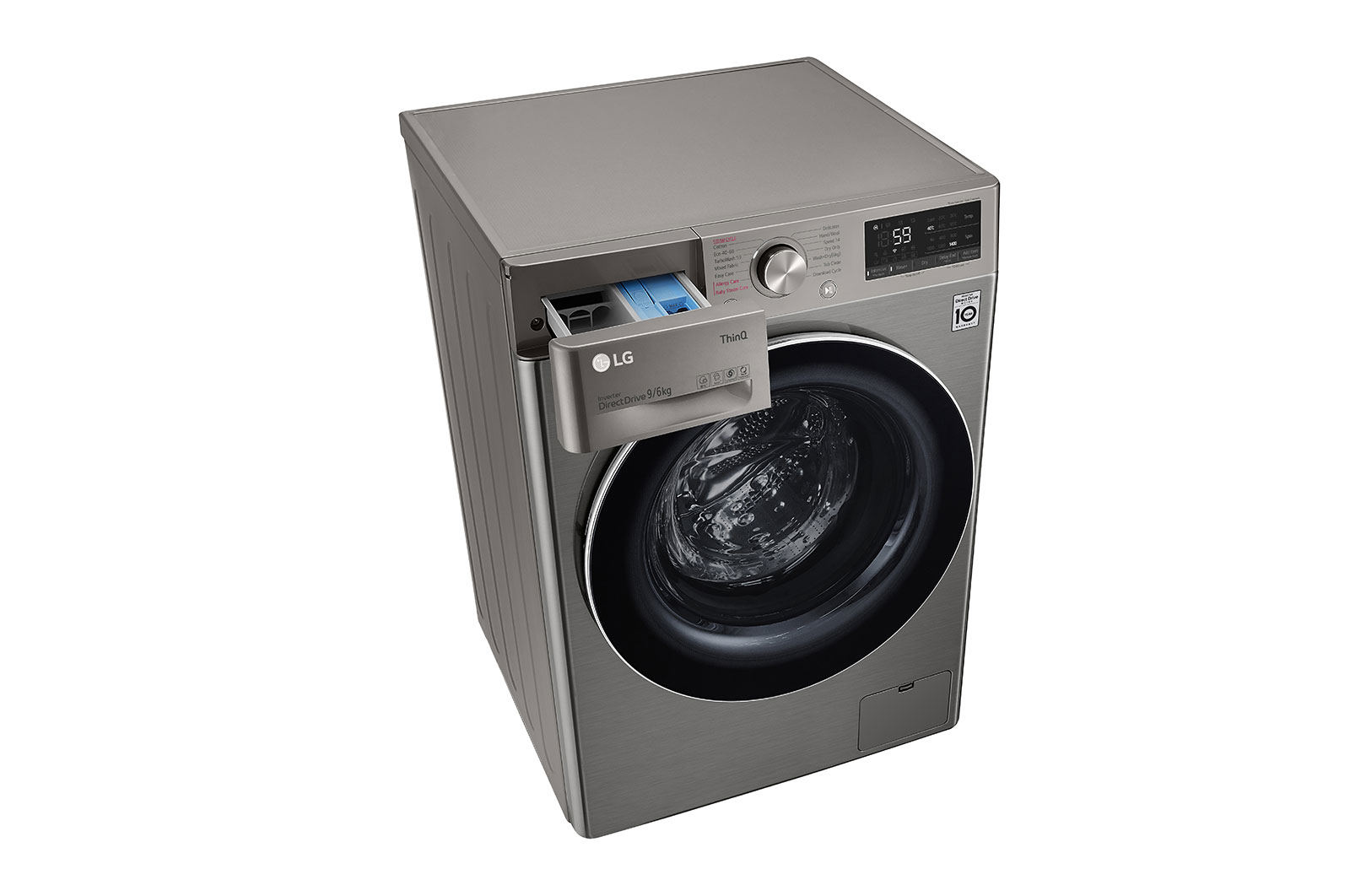 LG F4DV509S2TE washer dryer Freestanding Front-load Chrome – image 9