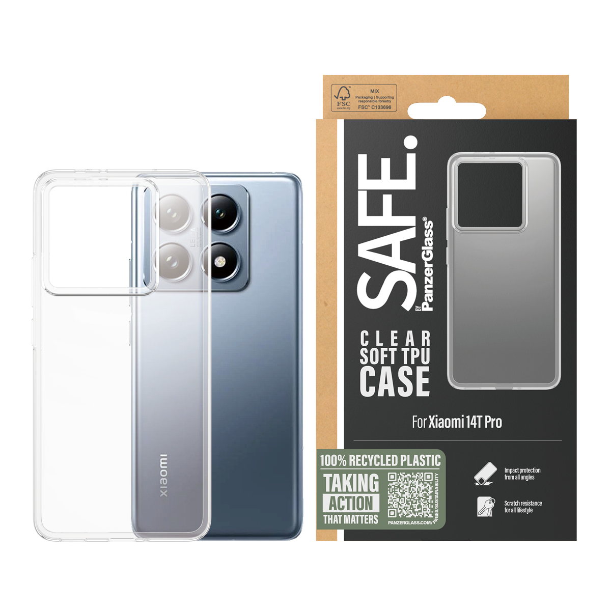 PanzerGlass SAFE. by PanzerGlass® TPU Case Transparent Xiaomi 14T Pro – image 2
