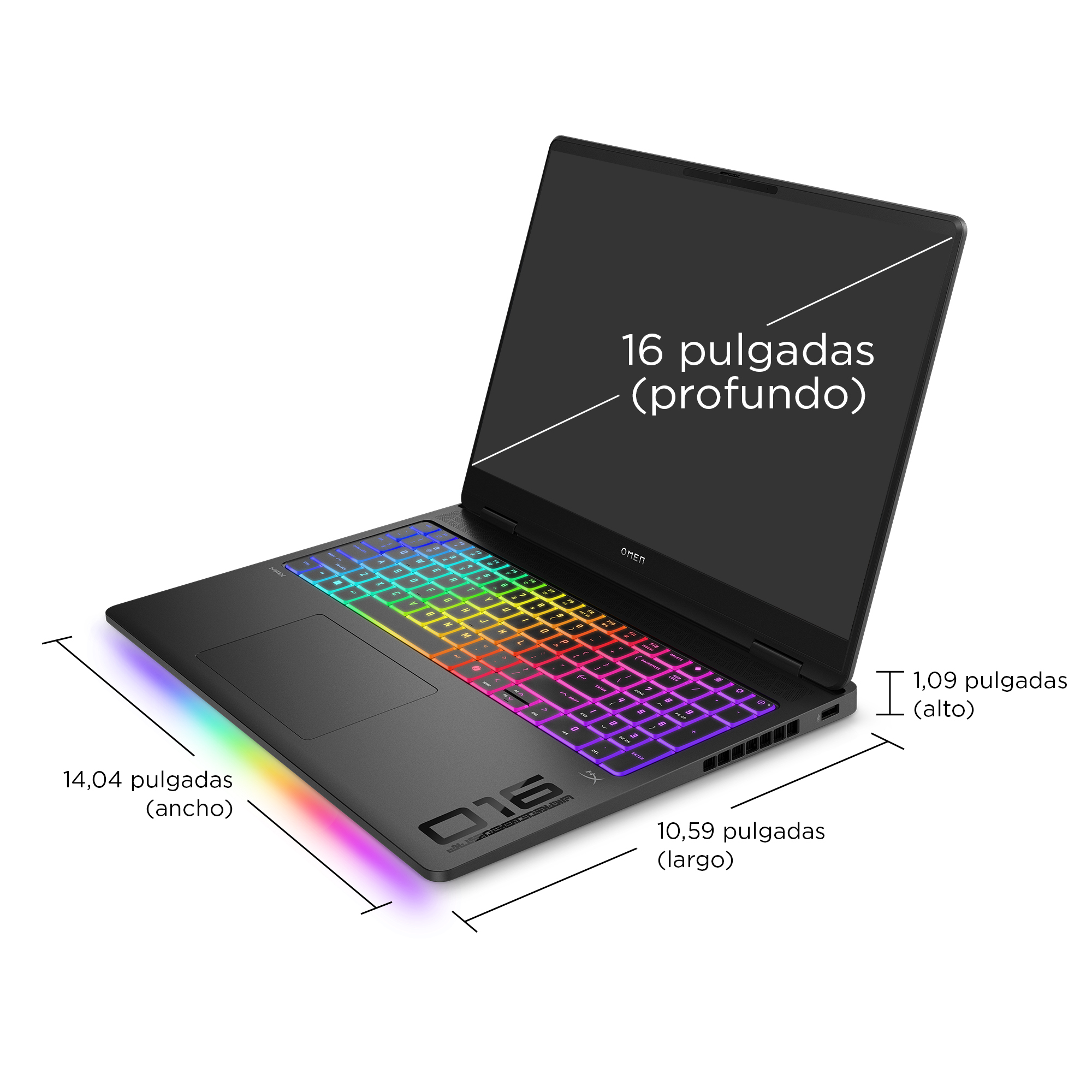 Portátil gaming-HP OMEN MAX 16-ak0004ns Copilot+ PC, 16 " WQXGA, AMD Ryzen™AI 9 HX 375 55 TOPS, 32 GB RAM, 1 TB SSD, GeForce RTX™ 5080, W11 Home - imagen 8