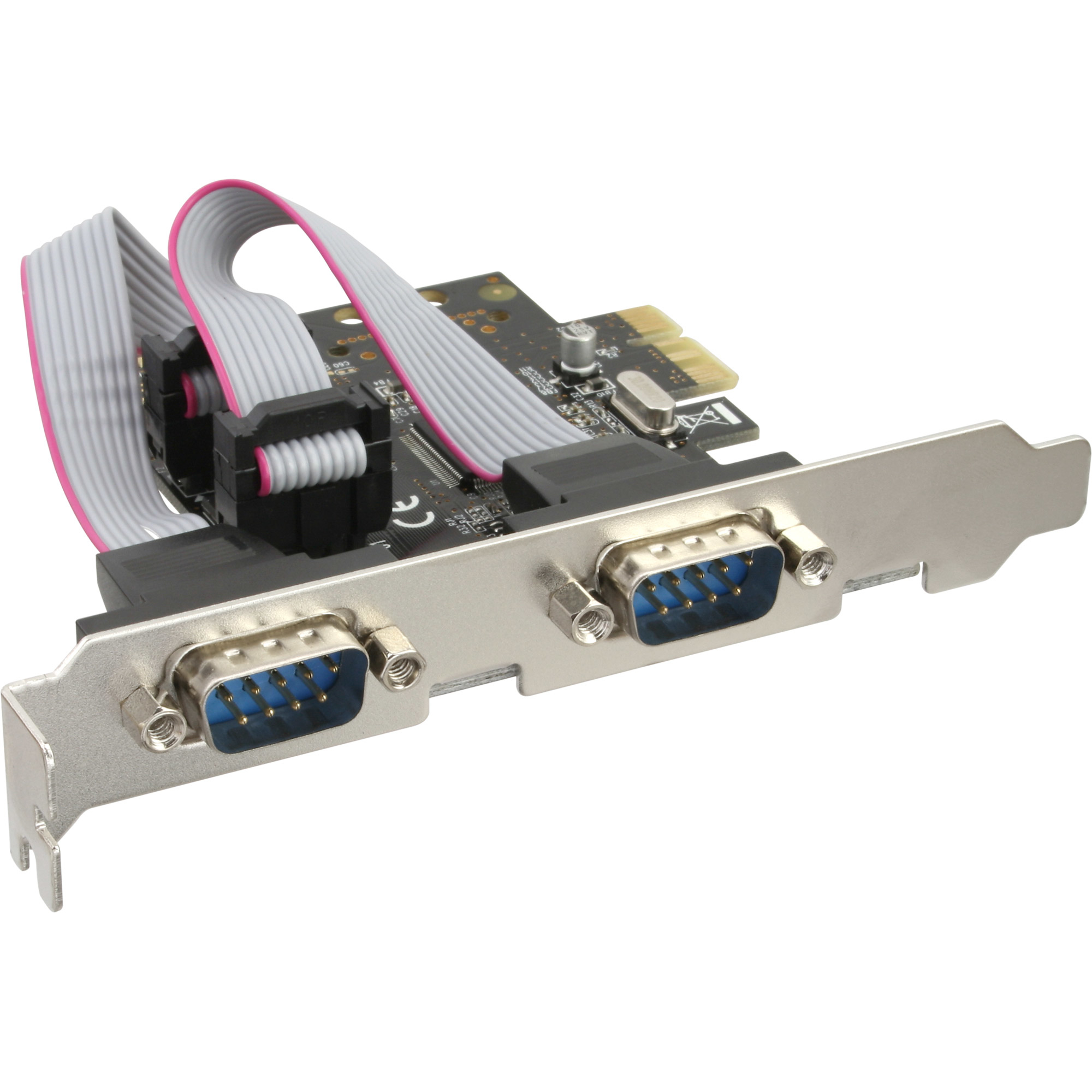 InLine Interface Card 2x Serial 9 Pin PCIe (PCI-Express) – image 1