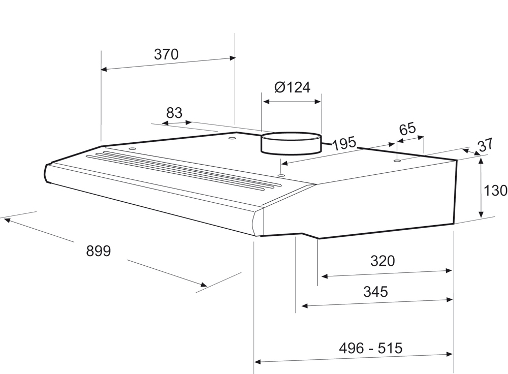 Rosieres RHC940IN cooker hood Wall-mounted Stainless steel – image 2