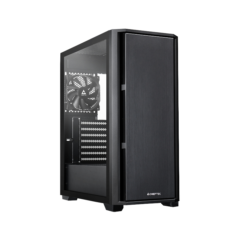 Chieftec AS-02B-TG-OP computer case Midi Tower Nero