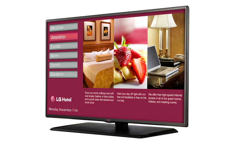 LG 39 HOSPITALITY PRO:CENTRIC SMART, PROIDIOM, ONE POLE STAND, SLIM DIRECT LED, WEB – image 2