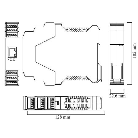 Brainboxes ED-588 Ethernet to 8 Digital Inputs and 8 Digital Outputs + Serial Gateway – image 7