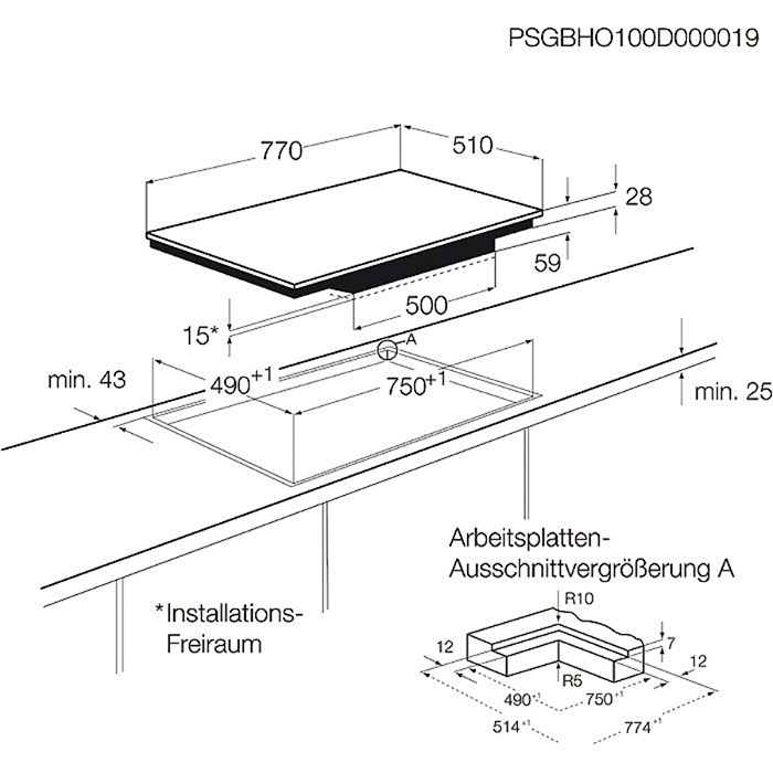 AEG HK884400IS hob Silver Built-in Zone induction hob 4 zone(s) – image 2