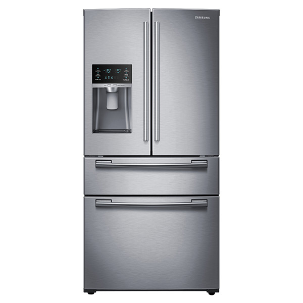Samsung RF25HMEDBSR side-by-side refrigerator Freestanding – image 1
