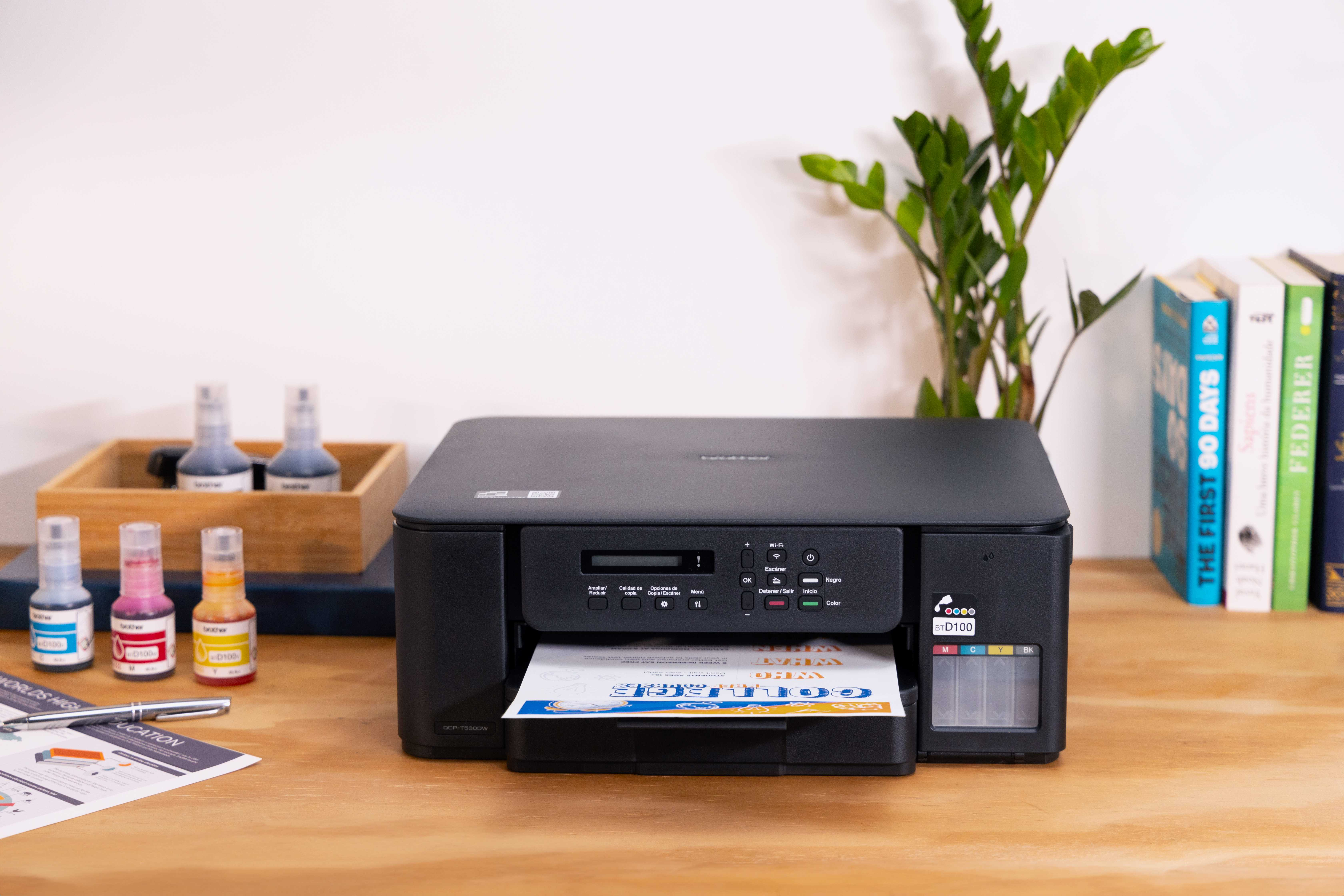 Multifuncional Brother DCP-T530DW - 27ppm Negro - 11ppm Color - Tinta Continua - Wi-Fi - USB - Dúplex - DCPT530DW