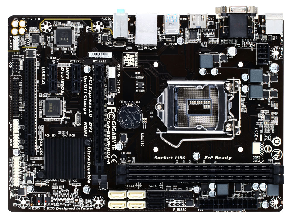 GIGABYTE GA-B85M-HD3-A motherboard Intel® B85 LGA 1150 (Socket H3) micro ATX – image 2
