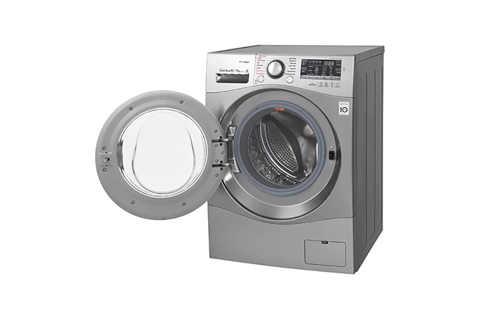 LG F1450DPRE washer dryer Freestanding Front-load Silver – image 3