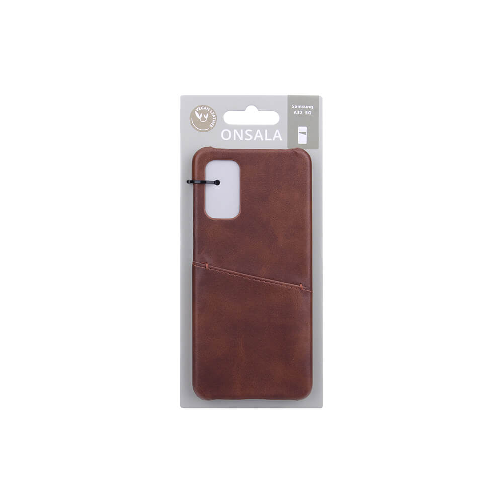 Onsala Mobile Cover Brown with Cardpocket Samsung A32 – image 2