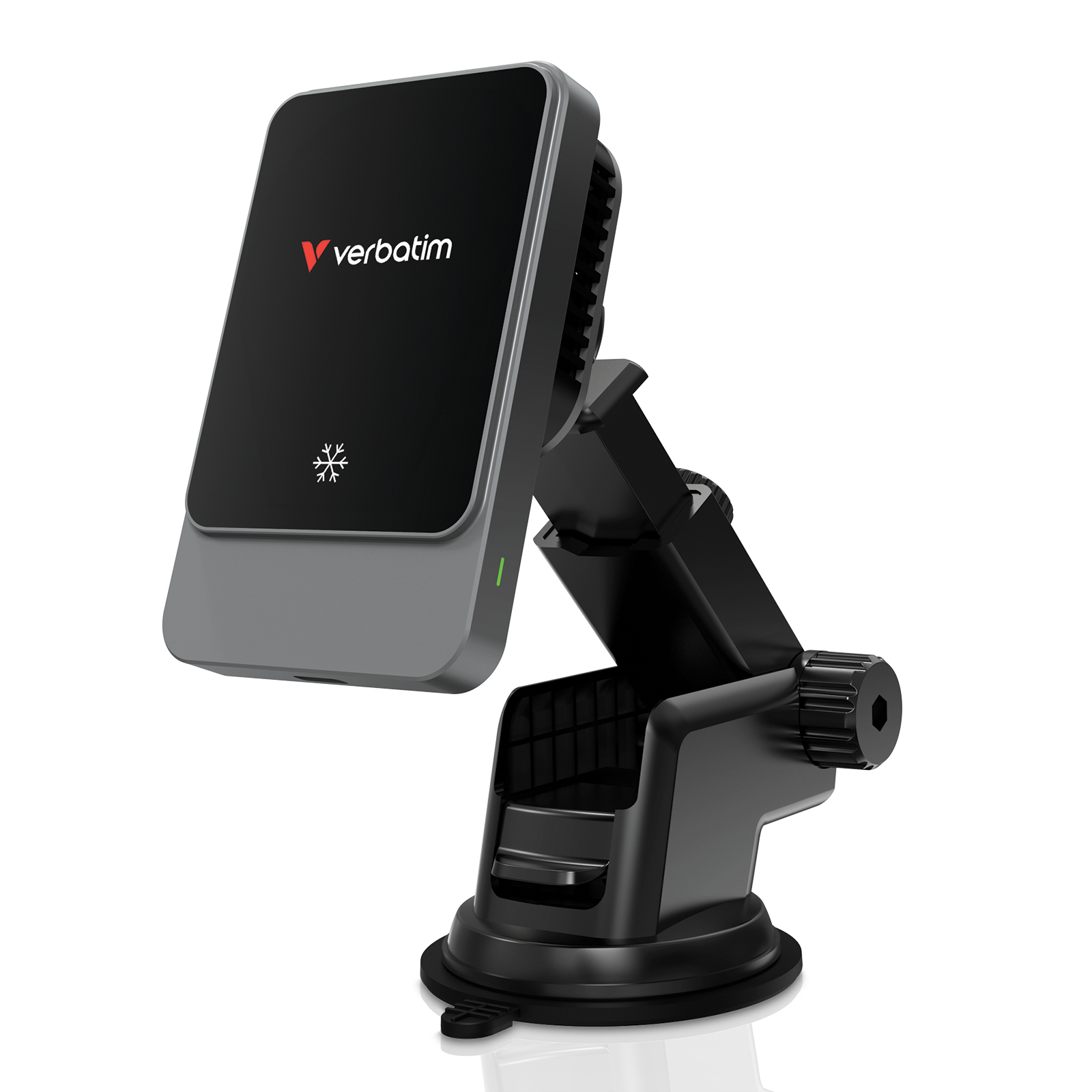 صورة Verbatim Charge 'n' Drive شاحن سيارة لاسلكي مغناطيسي، USB Type-C، كابل 1 متر، أسود