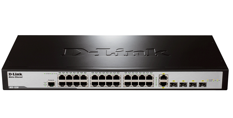 D-Link DES-1228/ME network switch L2 Black