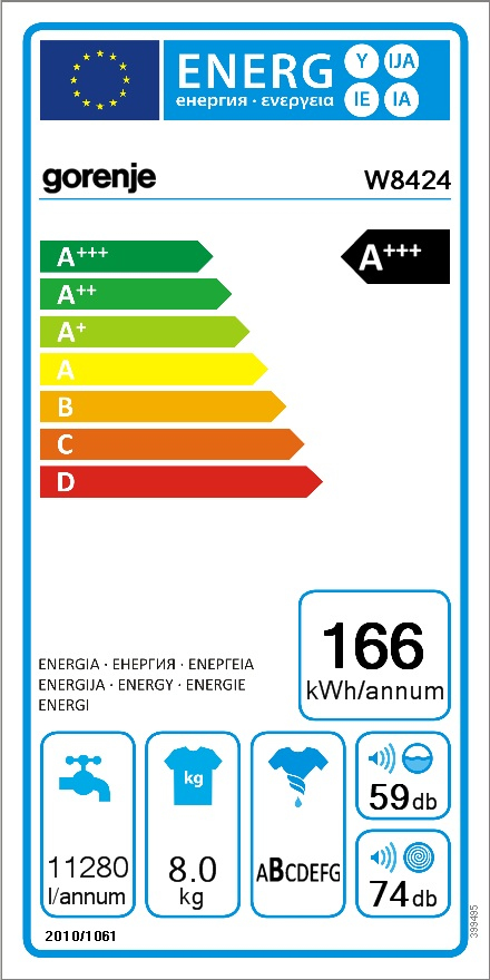 Gorenje W8424 washing machine Front-load – image 2