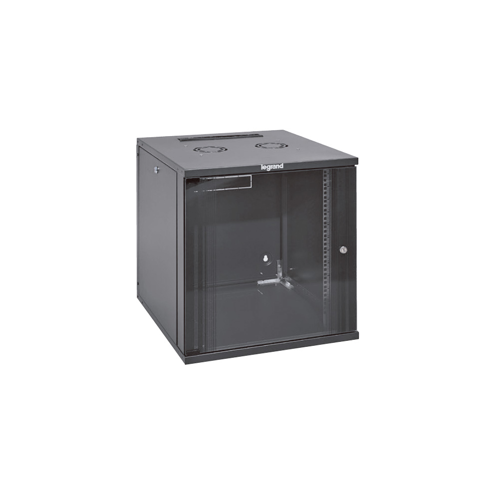 Legrand 646262 rack cabinet 12U Wall mounted rack Black