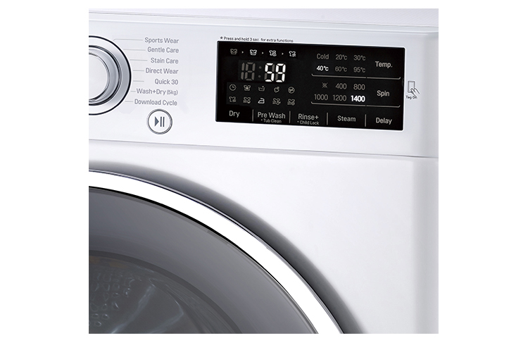 LG FH4U2TDH1N washer dryer Freestanding Front-load White, Silver – image 4