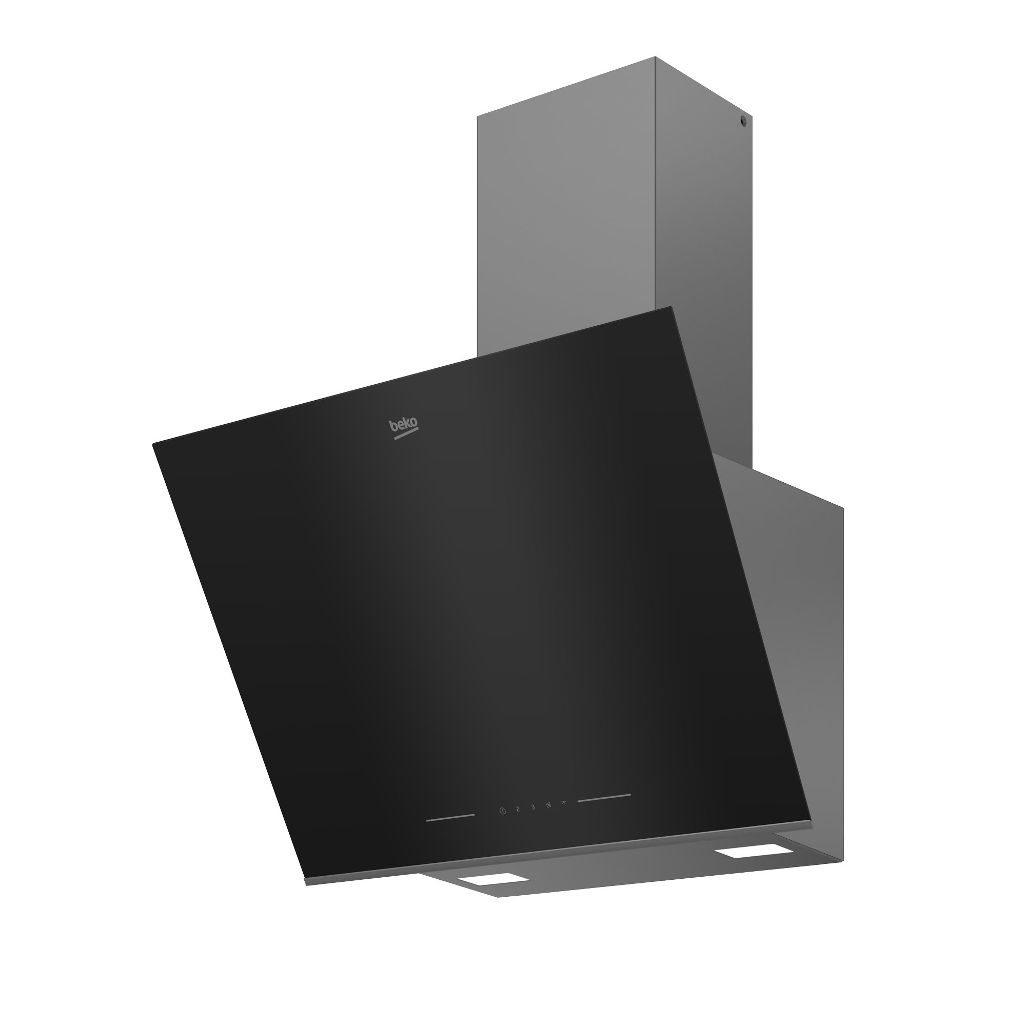 Beko BHCA66641BBHS Wall-mounted Black 445 m³/h – image 2