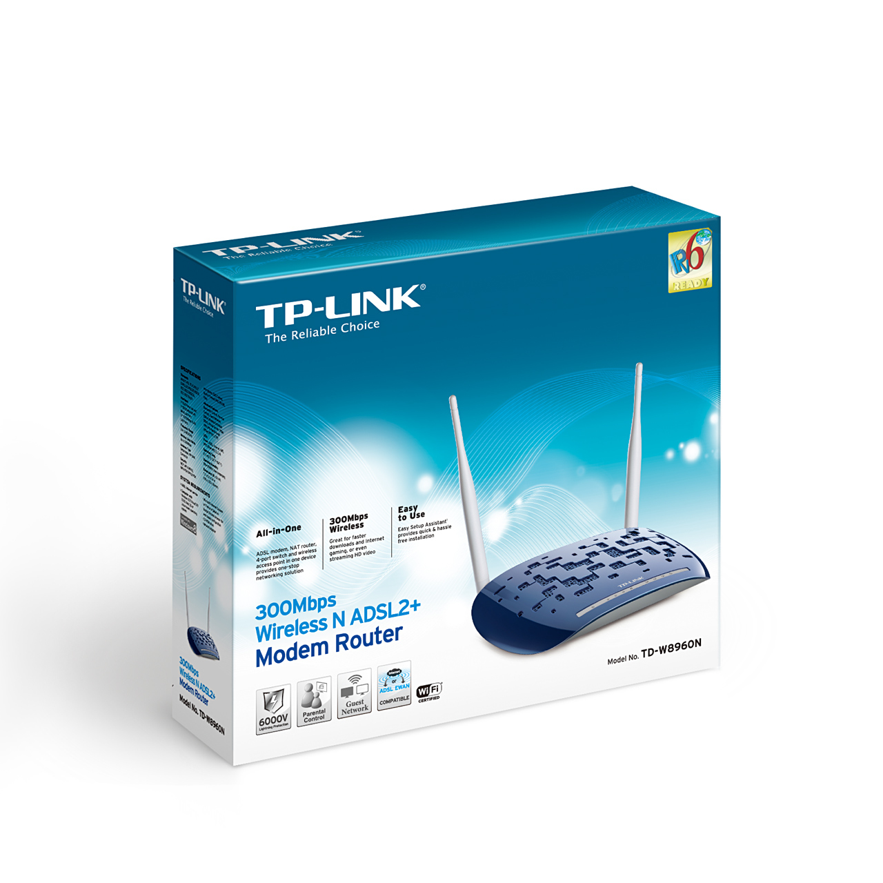 TP-Link TD-W8960N wireless router Fast Ethernet Single-band (2.4 GHz) White – image 4