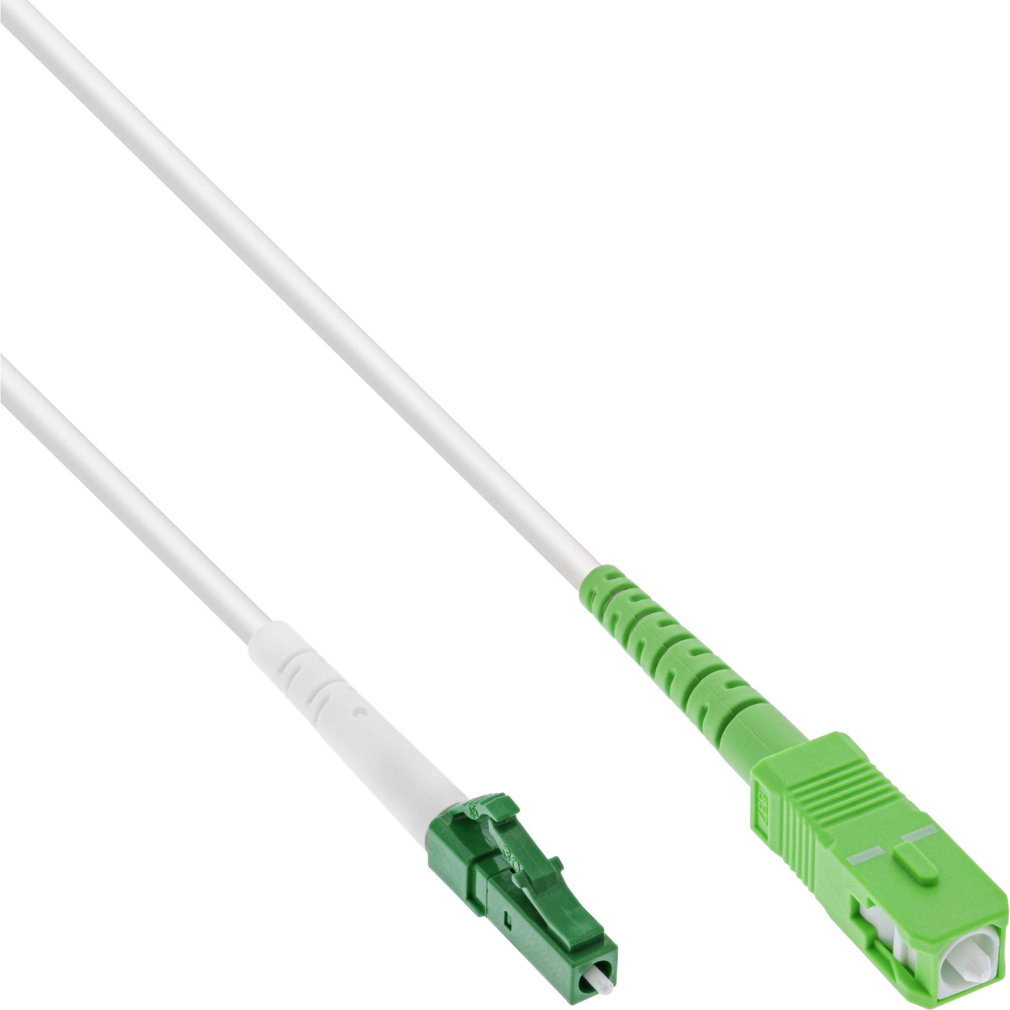 InLine Cavo FO simplex FTTH da LC/APC 8 a SC/APC 8 9/125m OS21m