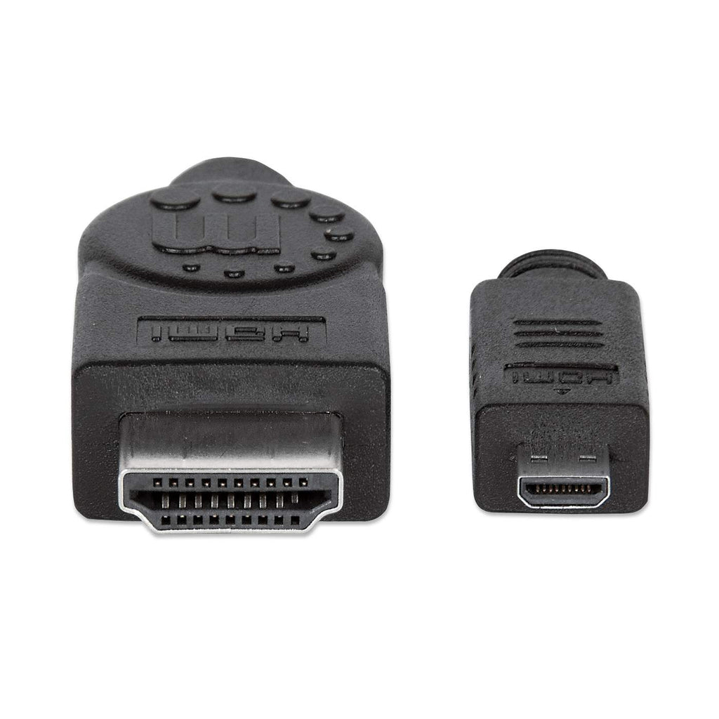 Cable Adaptador de Video 2m HDMI a Micro HDMI Manhattan 324427, Hasta 4K 30Hz, Soporta 3D