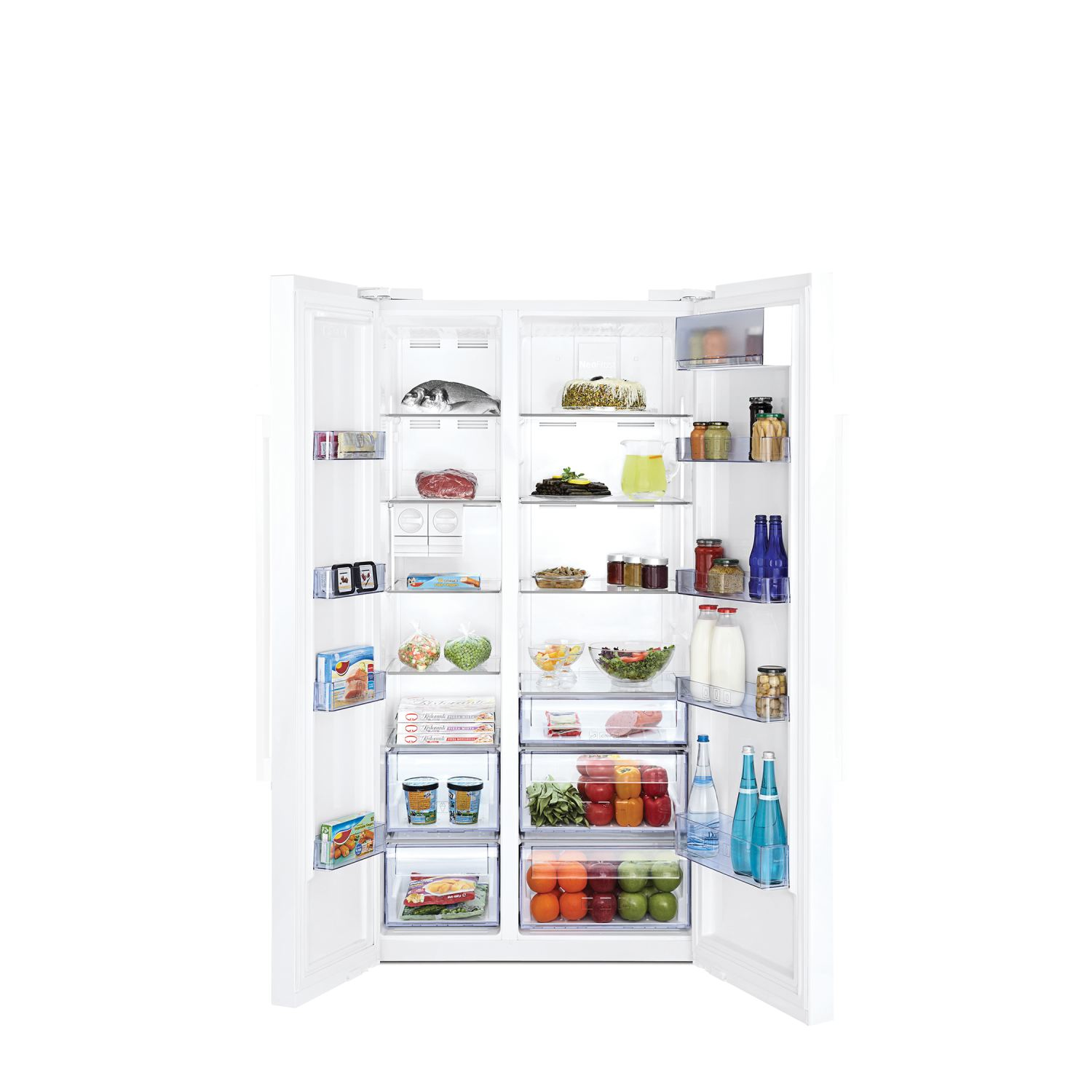Beko GN163121 side-by-side refrigerator Freestanding – image 2